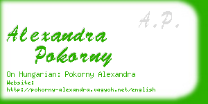 alexandra pokorny business card